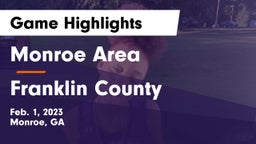 Monroe Area  vs Franklin County  Game Highlights - Feb. 1, 2023