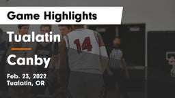 Tualatin  vs Canby  Game Highlights - Feb. 23, 2022