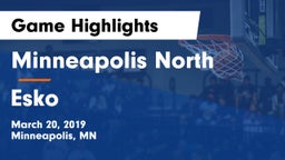 Minneapolis North  vs Esko Game Highlights - March 20, 2019