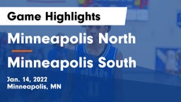 Minneapolis North  vs Minneapolis South  Game Highlights - Jan. 14, 2022