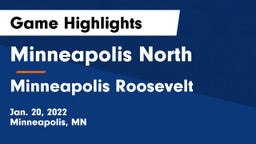 Minneapolis North  vs Minneapolis Roosevelt  Game Highlights - Jan. 20, 2022