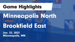 Minneapolis North  vs Brookfield East  Game Highlights - Jan. 22, 2022