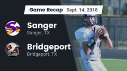 Recap: Sanger  vs. Bridgeport  2018