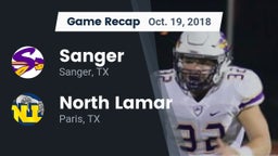 Recap: Sanger  vs. North Lamar  2018