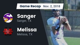 Recap: Sanger  vs. Melissa  2018