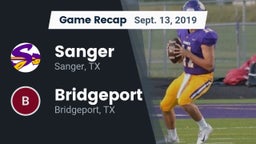 Recap: Sanger  vs. Bridgeport  2019