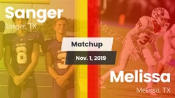 Matchup: Sanger  vs. Melissa  2019