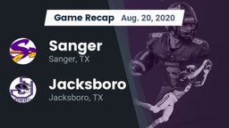 Recap: Sanger  vs. Jacksboro  2020