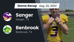 Recap: Sanger  vs. Benbrook  2023