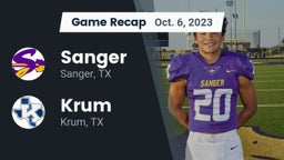 Recap: Sanger  vs. Krum  2023