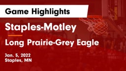 Staples-Motley  vs Long Prairie-Grey Eagle  Game Highlights - Jan. 5, 2022
