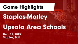 Staples-Motley  vs Upsala Area Schools Game Highlights - Dec. 11, 2023