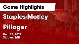 Staples-Motley  vs Pillager  Game Highlights - Dec. 23, 2023