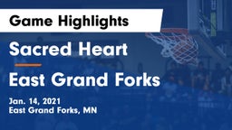 Sacred Heart  vs East Grand Forks  Game Highlights - Jan. 14, 2021
