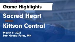 Sacred Heart  vs Kittson Central  Game Highlights - March 8, 2021