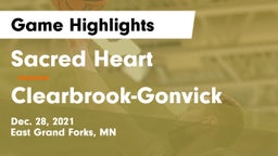 Sacred Heart  vs Clearbrook-Gonvick  Game Highlights - Dec. 28, 2021