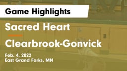 Sacred Heart  vs Clearbrook-Gonvick  Game Highlights - Feb. 4, 2022