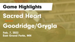 Sacred Heart  vs Goodridge/Grygla  Game Highlights - Feb. 7, 2022