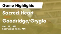 Sacred Heart  vs Goodridge/Grygla  Game Highlights - Feb. 22, 2022