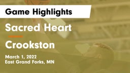 Sacred Heart  vs Crookston  Game Highlights - March 1, 2022