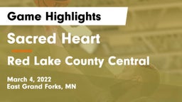 Sacred Heart  vs Red Lake County Central Game Highlights - March 4, 2022