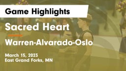 Sacred Heart  vs Warren-Alvarado-Oslo  Game Highlights - March 15, 2023