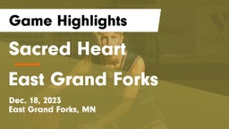 Sacred Heart  vs East Grand Forks  Game Highlights - Dec. 18, 2023