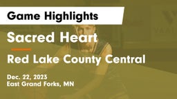 Sacred Heart  vs Red Lake County Central Game Highlights - Dec. 22, 2023