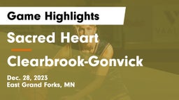 Sacred Heart  vs Clearbrook-Gonvick  Game Highlights - Dec. 28, 2023