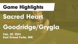 Sacred Heart  vs Goodridge/Grygla  Game Highlights - Feb. 20, 2024