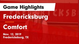 Fredericksburg  vs Comfort  Game Highlights - Nov. 12, 2019