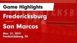 Fredericksburg  vs San Marcos Game Highlights - Nov. 21, 2019
