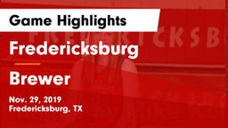 Fredericksburg  vs Brewer  Game Highlights - Nov. 29, 2019