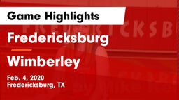 Fredericksburg  vs Wimberley  Game Highlights - Feb. 4, 2020