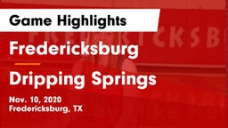 Fredericksburg  vs Dripping Springs  Game Highlights - Nov. 10, 2020
