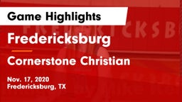 Fredericksburg  vs Cornerstone Christian  Game Highlights - Nov. 17, 2020