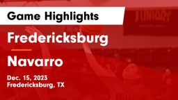 Fredericksburg  vs Navarro  Game Highlights - Dec. 15, 2023