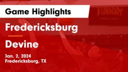 Fredericksburg  vs Devine  Game Highlights - Jan. 2, 2024