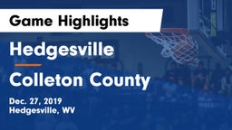 Hedgesville  vs Colleton County  Game Highlights - Dec. 27, 2019