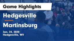 Hedgesville  vs Martinsburg  Game Highlights - Jan. 24, 2020