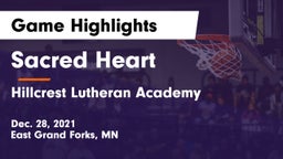 Sacred Heart  vs Hillcrest Lutheran Academy Game Highlights - Dec. 28, 2021