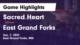 Sacred Heart  vs East Grand Forks  Game Highlights - Jan. 7, 2022