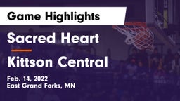 Sacred Heart  vs Kittson Central  Game Highlights - Feb. 14, 2022