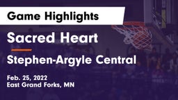 Sacred Heart  vs Stephen-Argyle Central  Game Highlights - Feb. 25, 2022