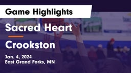 Sacred Heart  vs Crookston  Game Highlights - Jan. 4, 2024