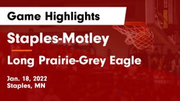 Staples-Motley  vs Long Prairie-Grey Eagle  Game Highlights - Jan. 18, 2022