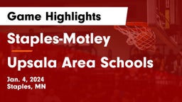 Staples-Motley  vs Upsala Area Schools Game Highlights - Jan. 4, 2024