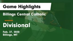 Billings Central Catholic  vs Divisional Game Highlights - Feb. 27, 2020