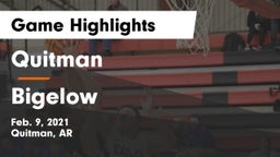 Quitman  vs Bigelow  Game Highlights - Feb. 9, 2021