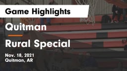 Quitman  vs Rural Special  Game Highlights - Nov. 18, 2021